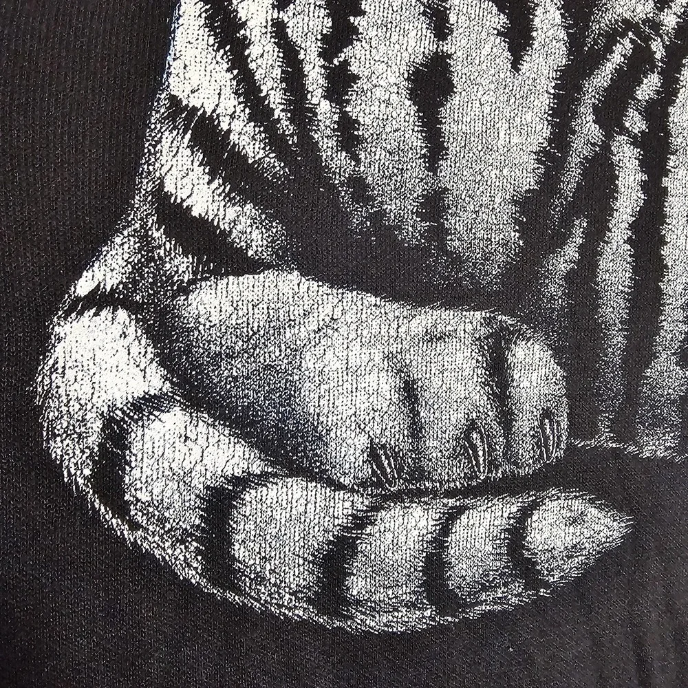 Vintage Kittens Shirt Womens Large Tiger Cub Graphic Long Sleeve 90s USA